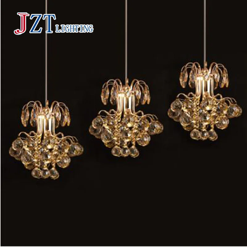 

T Luxury LED Crystal pendant light Romantic unique lamps for Hotel bar coffee shop home Remote Control H150cm adjustable