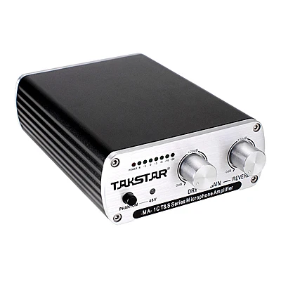 Takstar MA-1C Overcometh 3D аудио усилитель микрофонные предусилители с 48 в phantom power reverb источник питания