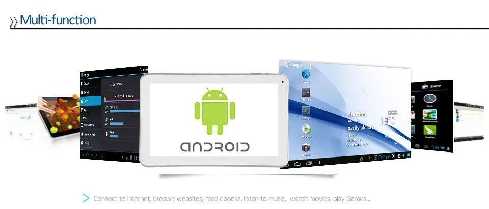 10,1 дюймов GOOGLE QUAD CORE KitKat Android 4,4 TABLET считыватель для ПК BLUETOOTH 32 ГБ HDMI