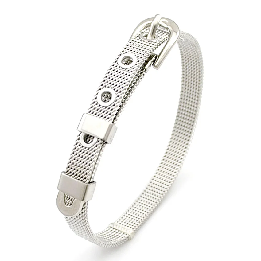 Женский браслет с кольцом-подвеской из нержавеющей стали цвет в ассортименте |