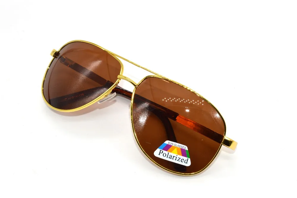 =clara Vida= Classic Sunglasses Double Bridge Fighter Pilot Mens Custom Made Myopic Minus Prescription Polarized-1 To-6