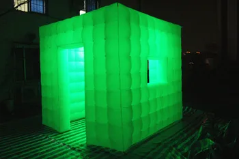 

Free shipping 2.6m*2.6m*2.6m inflatable cube photo booth for promotion