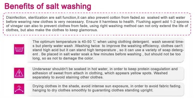 benefit of salt washing