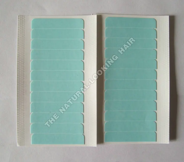 Blue Color Tape Hair Extensions Skin Weft Hair Extensions Use Strong