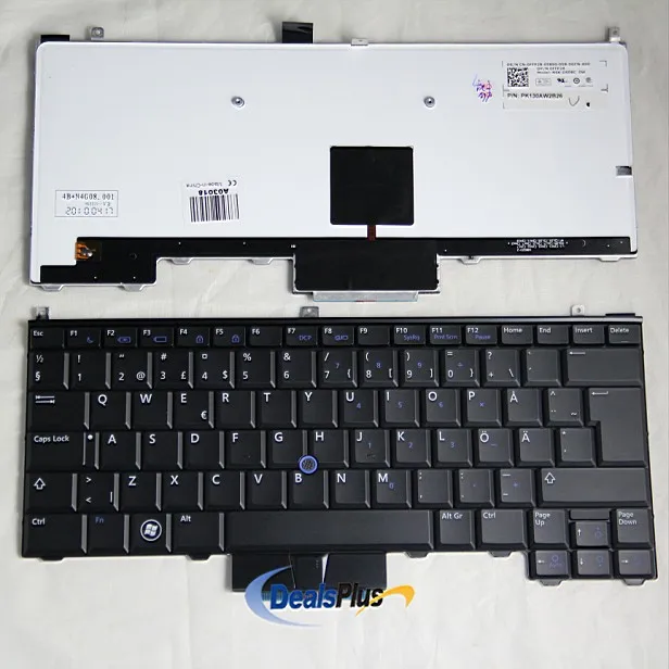 Для Dell Latitude E4310 шведский клавиатура с подсветкой черный с Point Stick