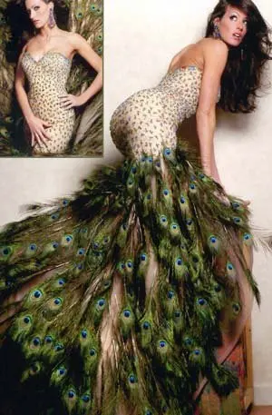 free shipping sweetheart neckline peacock feather prom party dress hot sale  wholesale