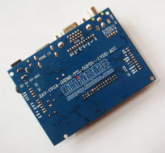 1 шт. HDMI VGA 2AV Видео драйвер платы LVDS 7-дюймовый гироборд с колесами 8 дюймов 50P автомобильный телевизор с плоским панель ЖК-дисплей вспять приоритет