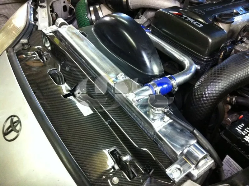 Углеродное волокно охлаждающая панель подходит для 1993-1998 Toyota Supra MK4 JZA80