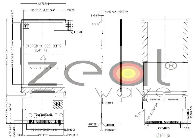 20 шт. 2." TFT ЖК-дисплей модуль 240x320 точек R61505U 262 К Цвета Прямая с фабрики