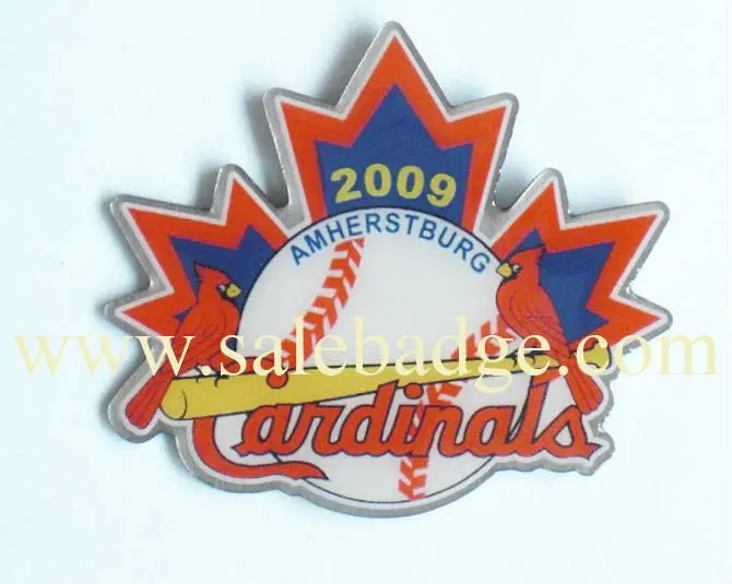 Изготовленный На Заказ Бейсбол candinals Значок команды спортивные штырь отворотом сувенир
