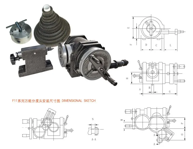 F11200A универсальная делительная головка аксессуары для техники
