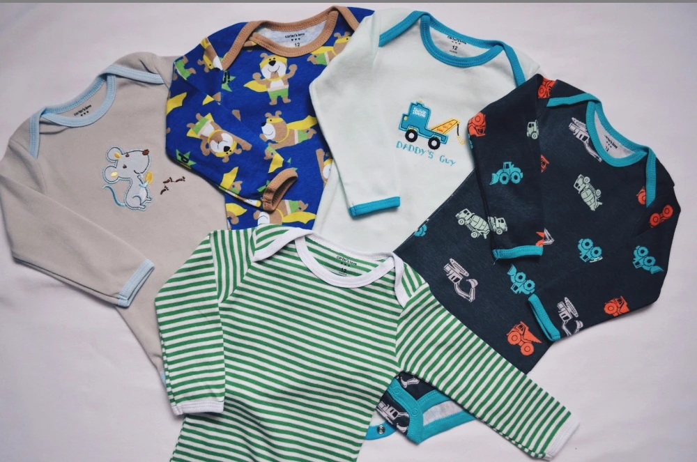 3pcs/lot Baby Bodysuits Boys Girls Baby Clothing Set Original Infant Jumpsuits Winter Overalls Cotton Coveralls Cartoon Wear