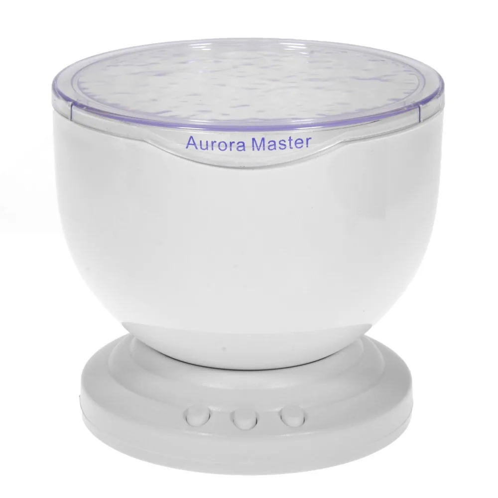 wholesale!USB charging Aurora Master LED Projector light Ocean Wave Lamp Night Light Projection Lamp With Mini Speaker