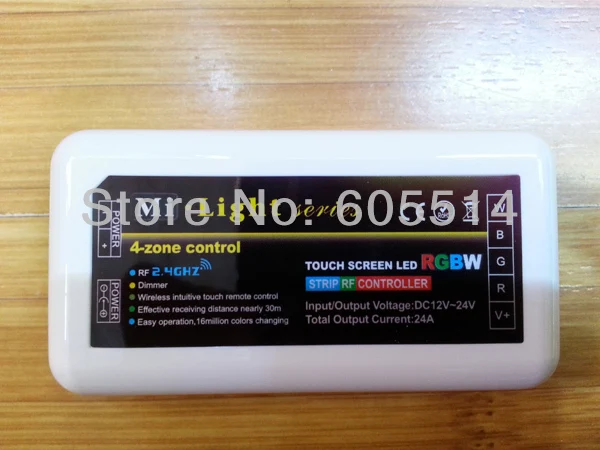 [Семь Neon] 12a РФ 2.4 г WI-FI 4-зоны пульта дистанционного управления для 5050 и 3528 rgbw свет LED SMD полосы