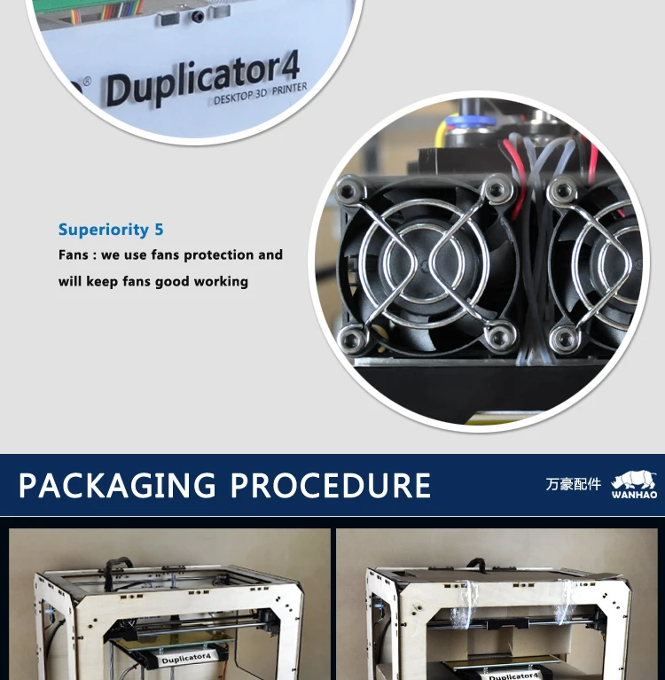 WANHAO Дубликатор 4-мульти-формы изготовление образцов, protypling 3d принтер печатная машина