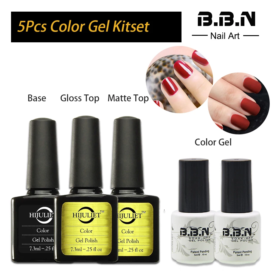 Quality UV Gel High Gloss Top Coat and Matte Top Coat Color UV Gel Nail ...