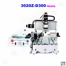 Rissia no taxes mini 4 axis cnc router CNC 3020 300w Router cnc Milling Machine