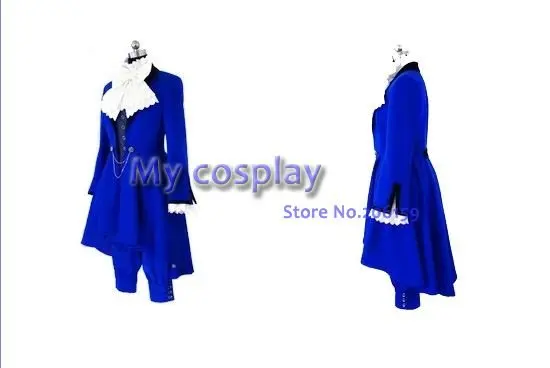 Аниме Black Butler Косплэй-черный Батлер Kuroshitsuji Ciel Phantom Детский костюм для вечеринок Косплэй Хеллоуин костюм Бесплатная доставка
