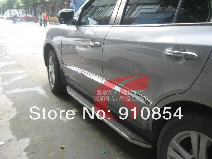 Для hyundai Santa Fe 2007 2008 2009 2010 2011 2012 ABS Хромированная Боковая дверь корпус молдинг протектор отделка