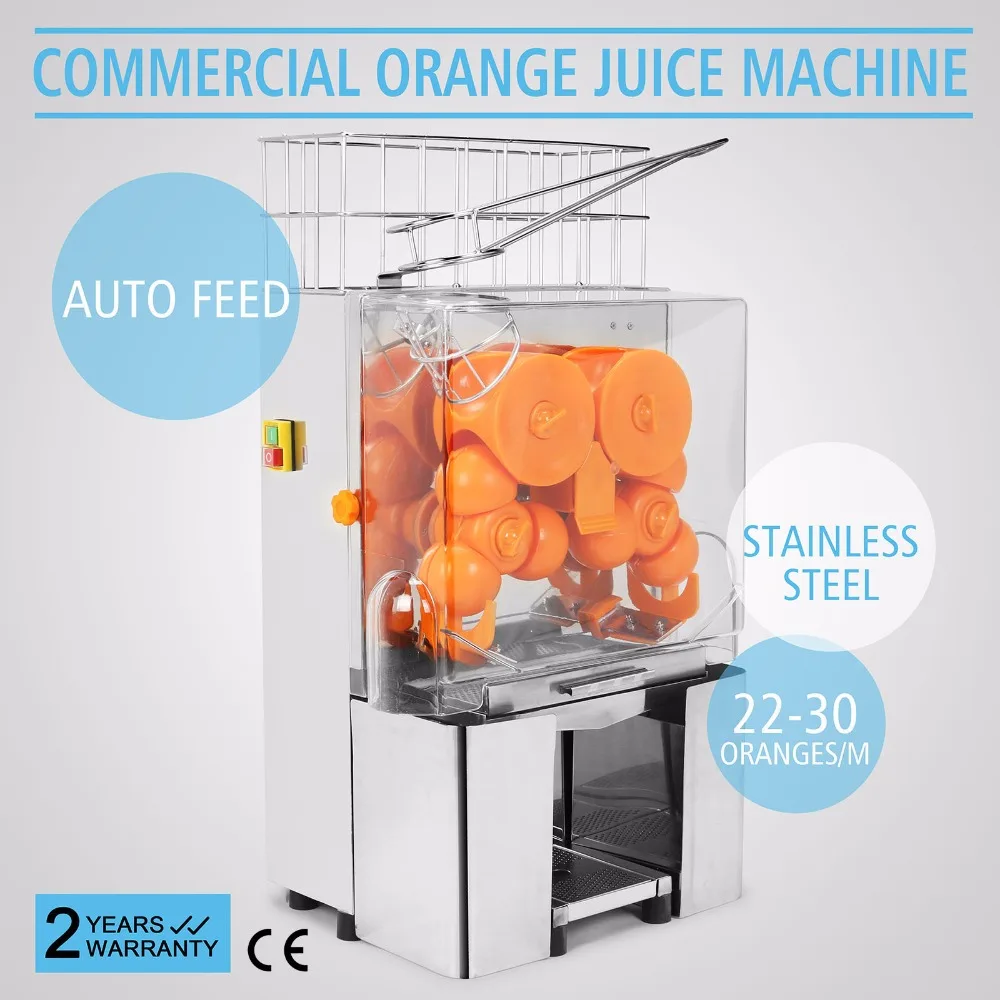 

Electric Commercial Auto Feed Orange Lemon Squeezer Juicer Machine