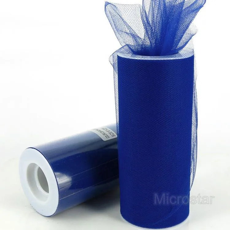 Royal Blue FENGRISE Тюль в рулоне 15 см 25 ярдов Свадебная вечеринка украшение DIY ткань для юбки-пачки декоративные поделки Рождество Дети королева юбки - Цвет: Royal Blue
