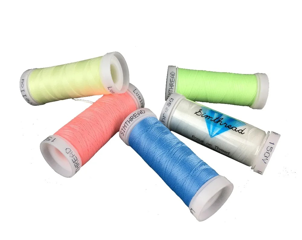 Лидер продаж 5 шт. 150 ярдов светится в темноте Вышивальная нить пустых бобин типа A