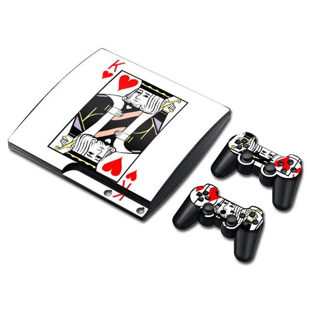 Best Offers Porker King Skin Sticker For Sony PS3 Slim Console For Playstation 3 Controller Decal free shipping Best Offers Porker King Skin Sticker For Sony PS3 Slim Console For Playstation 3 Controller Decal free shipping
