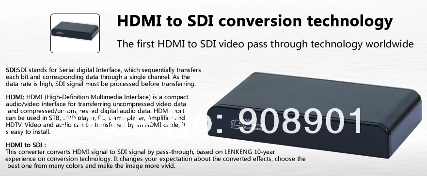 LKV389 hdmi-SD-SDI/HD-SDI/3G-SDI конвертер конверсионная технология FULL HD 1080 P