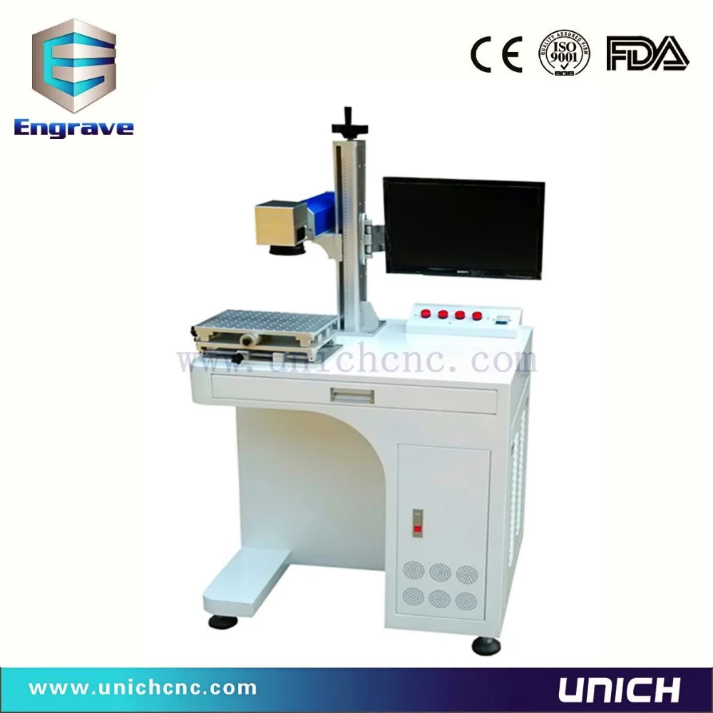

China popular Unich Top quality High precision Low price laser marking machine for copper nameplates