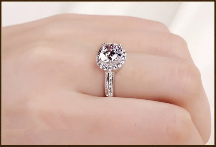 Качество США Moissanite полукрепление Сердца и стрелы 2CT Твердые 750 Белое золото обручальное кольцо Moissanite Certify ювелирные изделия 750 золото