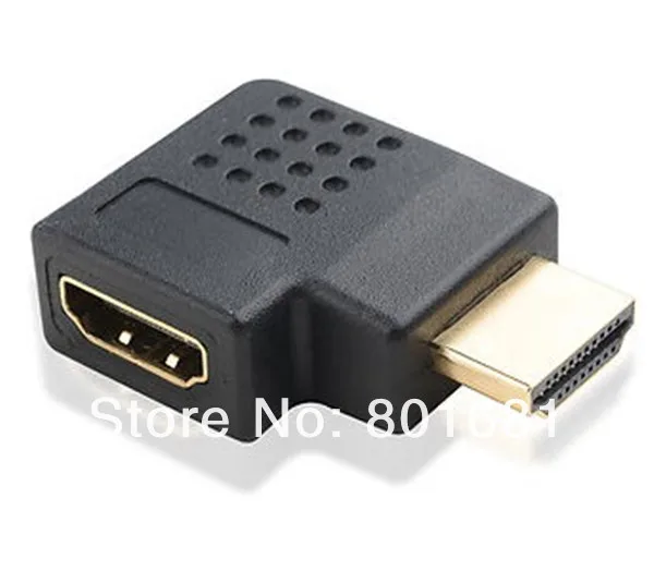 5 шт./партия!+ Высокое качество 90 градусов угол HDMI мужчин и женщин адаптер с прямым углом