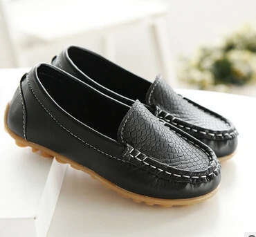 SY088Black Новая модная детская обувь, размер 21-36, детские кроссовки из искусственной кожи, обувь для малышей, водонепроницаемые мокасины для мальчиков и девочек, мягкие слипоны, 8 цветов, SY068 - Цвет: SY088Black
