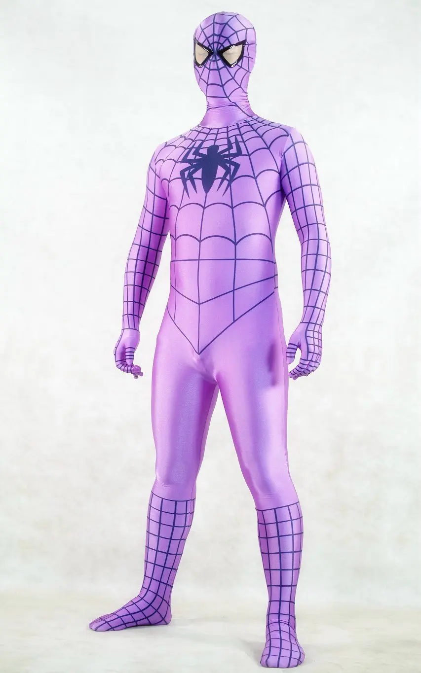 pink-cosplay-lycra-spandex- spiderman -hero-zentai-leotard-costume