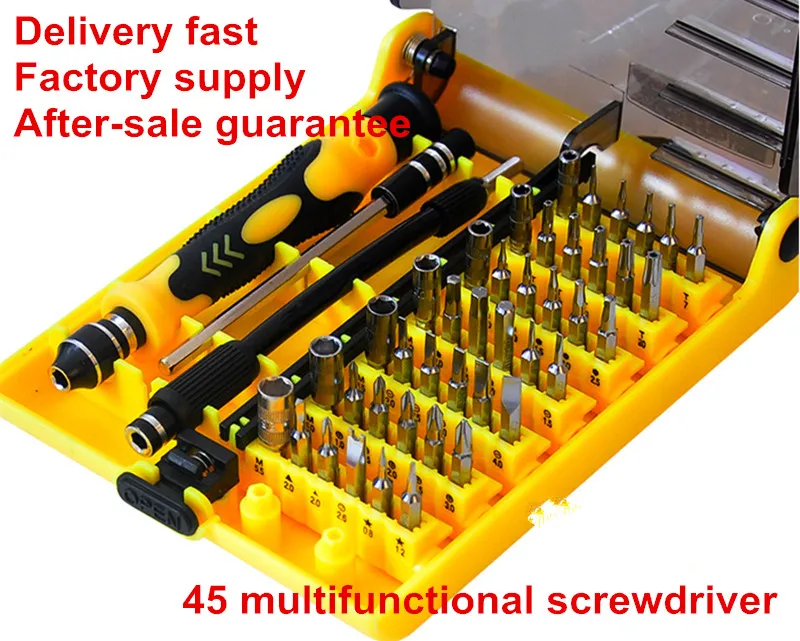 Tournevis précision Bit Set 45 Pièces Set Magnétique Tournevis Set