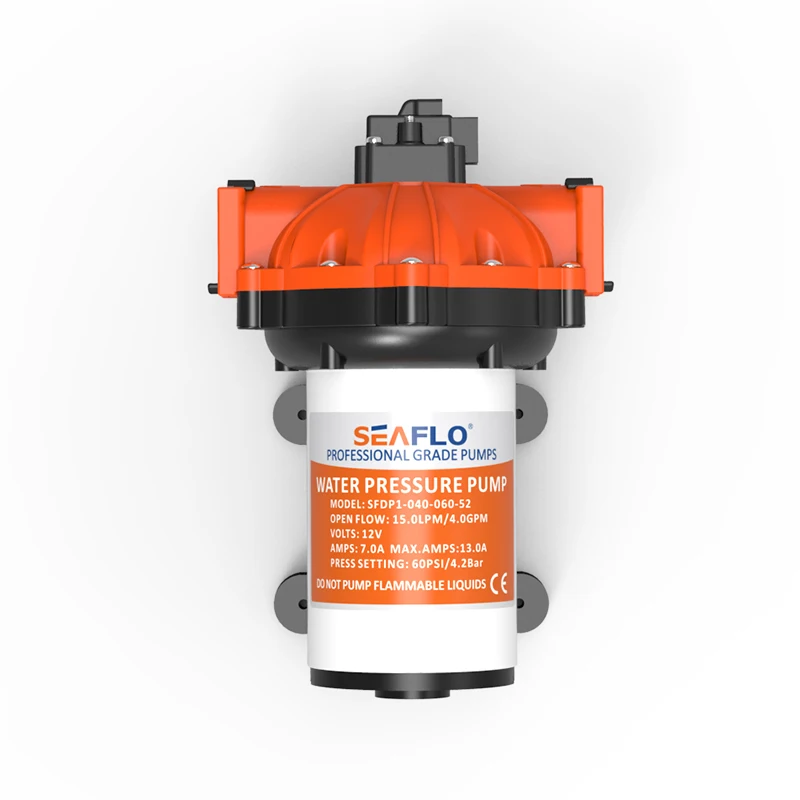 

SEAFLO Miniature Diaphragm Pumps 60PSI 4.0 GPM 13.0A Solar Power Water Pump for RV Motorhome