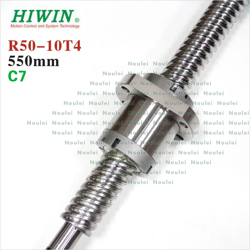 HIWIN 5010 ball screw 550mm C7 10mm lead with end machined and nut for CNC kit parts HIWIN 5010 ball screw 550mm C7 10mm lead with end machined and nut for CNC kit parts