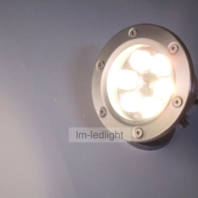Luz piscina 12 V 5 W 6 W IP68 impermeable piscina luz LED bridgelux caliente/blanco puro RGB marine Boat Yacht envío gratis 2 unids