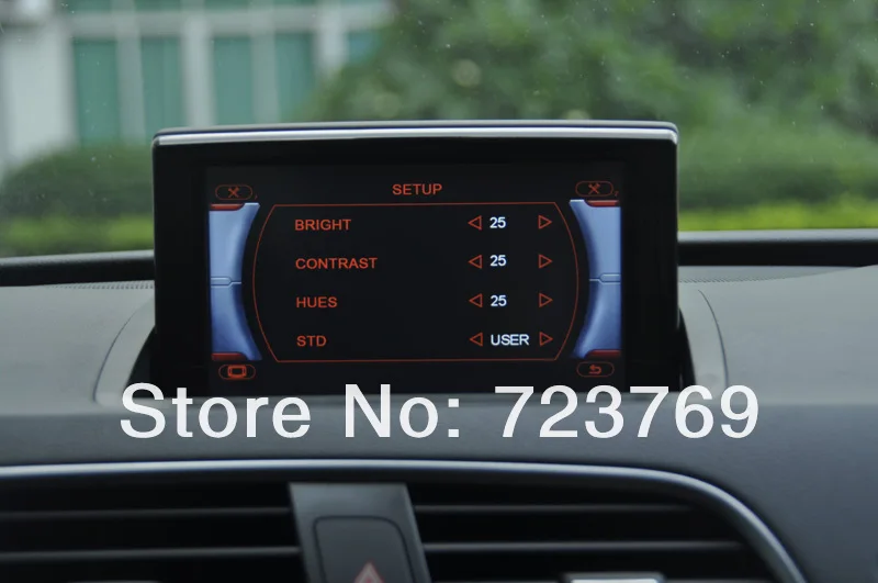 Sale For Audi Q3 DVD Navigation system (2013) with bluetooth/ touchscreen/ ipod connector 5