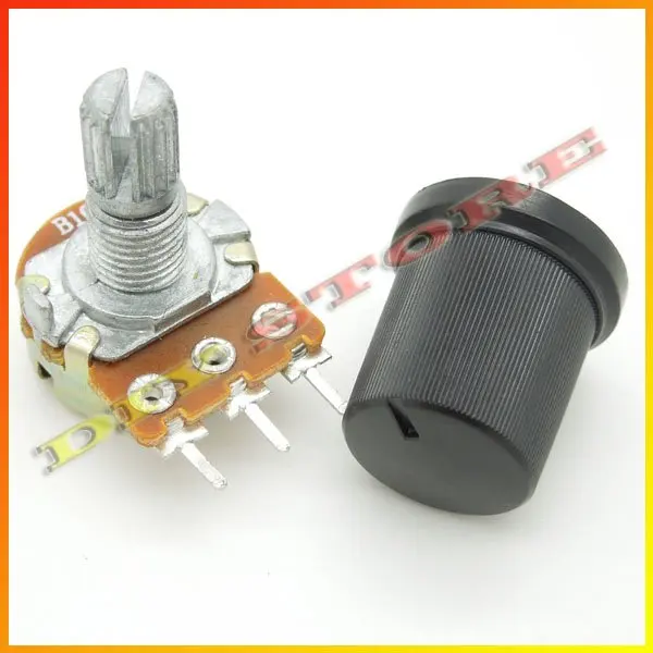 wholesale 100pcs/lot Brand New black 17mm high 6mm 15/64" Shaft Diameter encoder Knobs+free shipping-10000411
