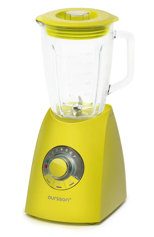 Green apple Настольный блендер Oursson BL0642G 7 режимов скорости, быстрое смешивание, пюре, дробленый лед, шейки - Цвет: Green apple