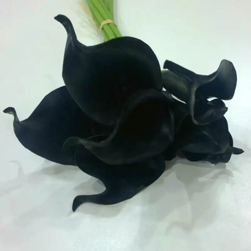 Искусственные каллы искусственный цветок для Свадьбы вечерние украшения черный Обручение Декорации для свадьбы 34,5 см (15 3/4 "), 1 шт.