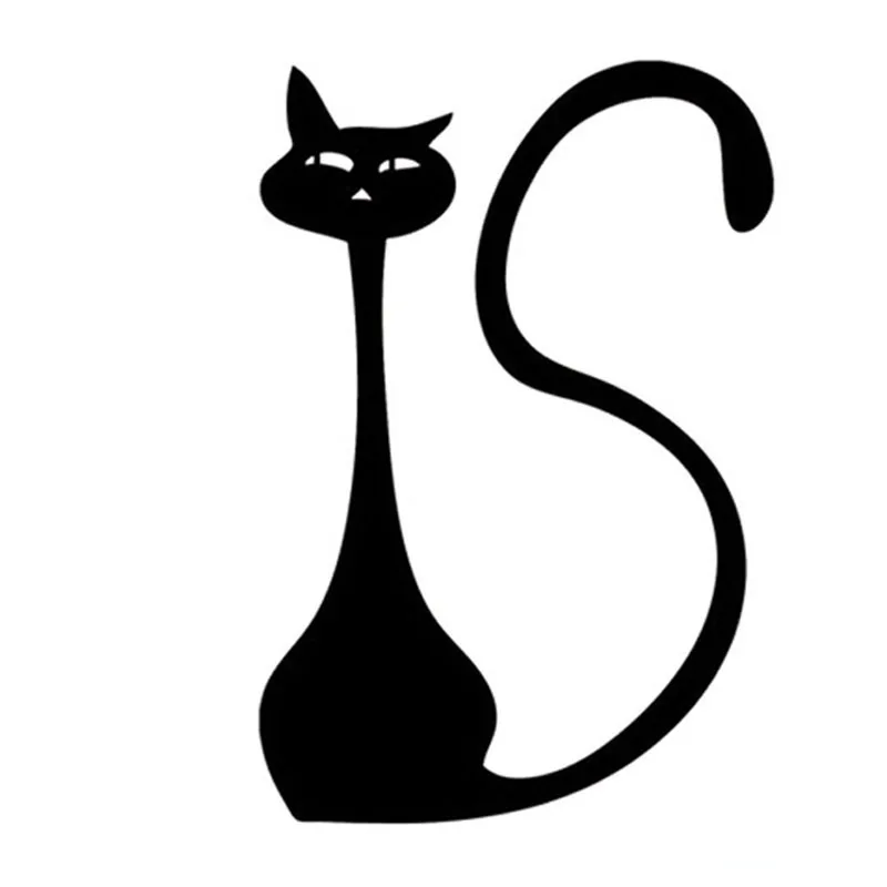 14 9CM Lovely font b Cat b font font b Silhouette b font Car Stickers Automotive