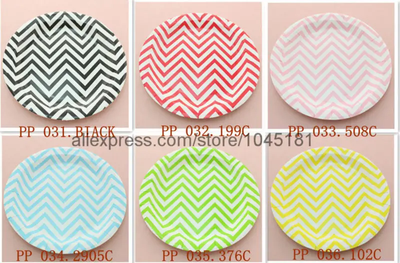 06 Round Chevron Paper Plate