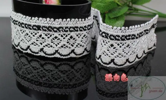 5 см хлопок двор кружевной отделкой, Рождество DIY ремесла, одежда/занавес Украшенные assessories, качество кружева, украшенные кружевом