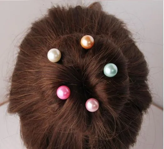 Пушистая девушка 1 шт. аксессуары для волос маленькие жемчужные Спиральные заколки для волос заколка-булавка вращающаяся шпилька для волос