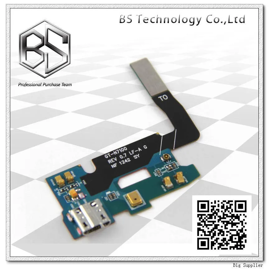 Flex para Samsung Lote Original Dock Connector Carregamento Porto Cabo Nota ii Note2 N7100 10 Pçs - 2 10 pçs lote Original Dock Connector Carregamento
