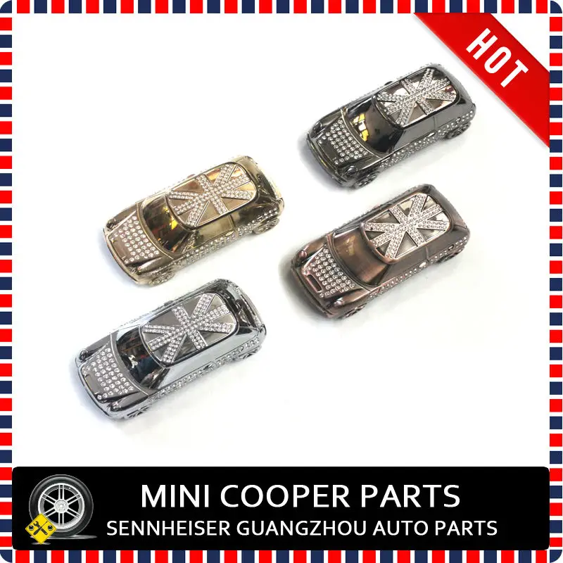 Модель mini cooper металла с кристаллами установка автомобильный освежитель воздуха, освежитель воздуха для mini cooper R55 R56 R57 R58 R59 R60 R61 F55 F56