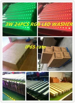 Goedkoop 10 Eenheden 24Pcs 3W Rgb 3in1 Rgb Kleur Waterdichte IP65 Outdoor Led Moving Head Wash Podium Party Dj club Disco Licht