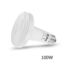 Новый бренд 100 Вт Керамика излучатель тепла лампы рептилий подогреватель белый Высокое качество