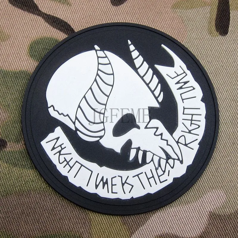 Черный Jormungand Seal Team 9 Morale Военная Вышивка-накладка значки PB892